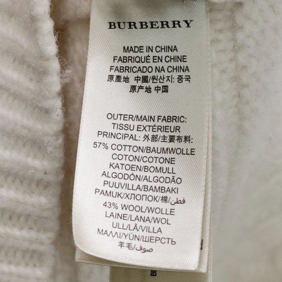 Burberry Brit Colour Block Grey and Cream Knit Tunic - Picture 9 of 13